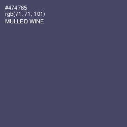 #474765 - Mulled Wine Color Image